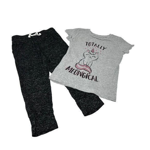 Girl's Clothes - Leggings & Shirts - 2 Outfits - Size 4 - Picture 2 of 7